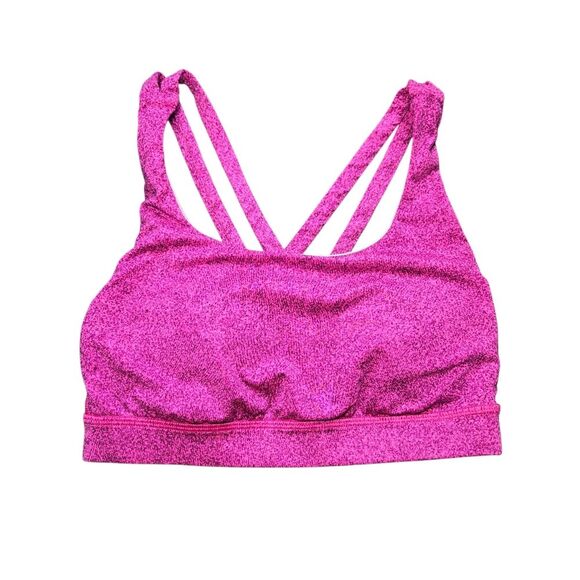 Lululemon Energy Bra - Sparkle Pink - Picture 1 of 6